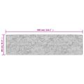 vidaXL Prateľný koberec viacfarebný 80x300 cm