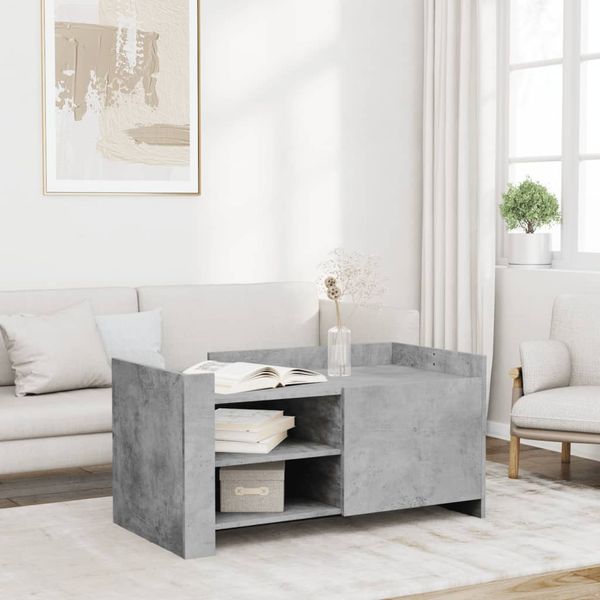 vidaXL Konferenčný stolík betónovosivý 100x50x50 cm kompozitné drevo