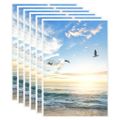 vidaXL Fotorámiky na stôl, koláž 5 ks, biele 21x29,7 cm, MDF