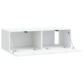 vidaXL Nástenná TV skrinka 98 x 41 x 30 cm Biela Kompozitné drevo