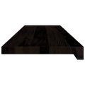 vidaXL Schodiskové stupne 16 ks hnedočierná 90x25x2 cm dubový masív