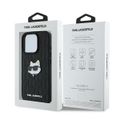 Puzdro Karl Lagerfeld pre iPhone 16 Pro Max 6,9" KLHCP16XPGKLCHPK čierne Hard Monogram Choupette Head Pin