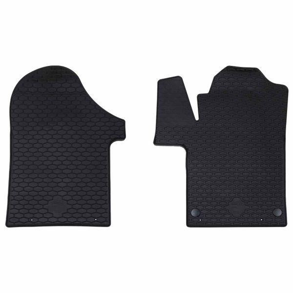 vidaXL Autokoberec 2 pcs Čierna Guma