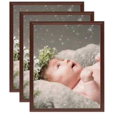 vidaXL Fotorámiky na stôl, koláž 3 ks, tmavočervené 20x25 cm