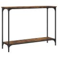 vidaXL Konzolový stolík dymový dub 101x30,5x75 cm kompozitné drevo