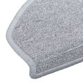 vidaXL Samolepiace schodové rohože 15 ks 80 x 24,5 x 3,5 cm Svetlosivá