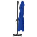 vidaXL Slnečník 351 x 250 x 260 cm Polyester a hliník Azurblue
