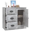 vidaXL Komoda betónovo sivá 70x35,5x67,5 cm spracované drevo
