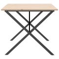vidaXL Jedálenský stolík v tvare X 180x90x75 cm borovica a oceľ