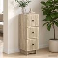 vidaXL Zásuvkový kabinet Dub sonoma 33 x 34,5 x 90 cm Kompozitné drevo