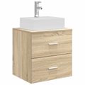 vidaXL Set kabinetov do kúpeľne 3 ks Dub sonoma 49,5 x 41 x 62,5 cm