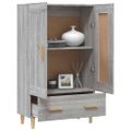 vidaXL Vysoká skrinka sivý dub sonoma 70x31x115 cm spracované drevo