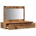 vidaXL Toaletný stolík Hnedá 100 x 40 x 70 cm Kompozitné drevo