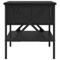 vidaXL Nočný stolík Čierny dub 40 x 42 x 45 cm Kombinácia dreva a kovu