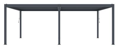 Bioklimatická pergola G21 Austin Premium 6x4 m, antracitová hliníková