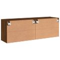 vidaXL TV skrinky nástenné 2 ks hnedý dub 60x30x41 cm