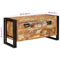 vidaXL Skriňa na topánky 90 x 38 x 45 cm Masívne recyklované drevo