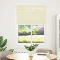 vidaXL plisovaná roleta krémová 85x100 cm Šírka látky 84,4 cm