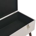 vidaXL Lavica s úložným priestorom 80 cm sivá zamat