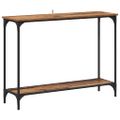 vidaXL Konzolový stôl Staré drevo 101 x 30.5 x 75 cm Kompozitné drevo