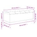 vidaXL Úložná lavička dymový dub 102x42x46 cm kompozitné drevo