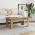 vidaXL Konferenčný stolík Artisan Dub 100x60x42 cm Konštrukčné drevo
