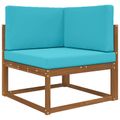 vidaXL Vankúš na vonkajšiu pohovku Polyester Tyrkysová 80 x 80 cm
