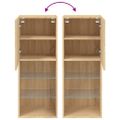 vidaXL TV skrinka s LED svetlami dub sonoma 40,5x30x102 cm