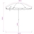 vidaXL Záhradný slnečník 240 cm 170T polyester Oranžová