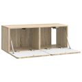 vidaXL Nástenná TV skrinka 78,5 x 31 x 30 cm Dub sonoma
