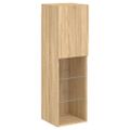 vidaXL TV skrinky s LED svetlami 2 ks dub sonoma 30,5x30x102 cm
