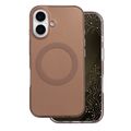 Puzdro Tecto Shield Mistiq Mag pre iPhone 16 6,1" hnedé