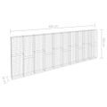 vidaXL Gabiónová stena s krytmi pozinkovaná oceľ 600x30x200 cm