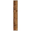 vidaXL Knižnica 5 políc staré drevo 45x23,5x162,5 cm kompozitné drevo