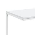 vidaXL Príručný stolík a kolieska biely 55x35x70 cm spracované drevo