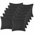 vidaXL Poťah na podložku 12 pcs HOUTEN Tmavosivá 45 x 45 cm Bouclé