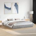 vidaXL Posteľný rám betónový sivý 180x200 cm kompozitné drevo