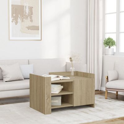vidaXL Konferenčný stolík dub sonoma 80x50x50 cm kompozitné drevo