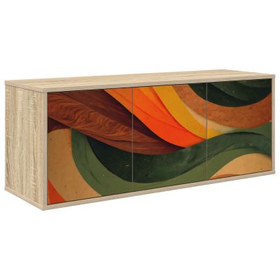 vidaXL Nástenný TV kabinet BONN 102 x 33 x 40 cm Dub sonoma