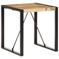 vidaXL Jedálenský stôl 70x70x75 cm, surový mangový masív