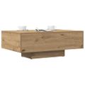 vidaXL Konferenčný stolík dub artisan 85x55x31 cm kompozitné drevo