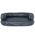 vidaXL Ergonomický penový matrac pre psa tmavomodrý 60x42cm umelá koža