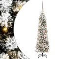 vidaXL Umelý vianočný stromček Biela 120 cm PVC, kov a plast