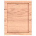 vidaXL Nástenná polica bledohnedá 40x50x(2-4) cm ošetrený masívny dub