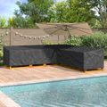 vidaXL Obal na nábytok 300 x 300 x 80 cm 210D Oxford tkanina Tvar L