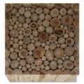 vidaXL Konferenčný stolík, pravé teakové drevo, 50x50x35 cm