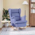 vidaXL Hojdacie kreslo Jeans Blue 74x90x102 cm Látka