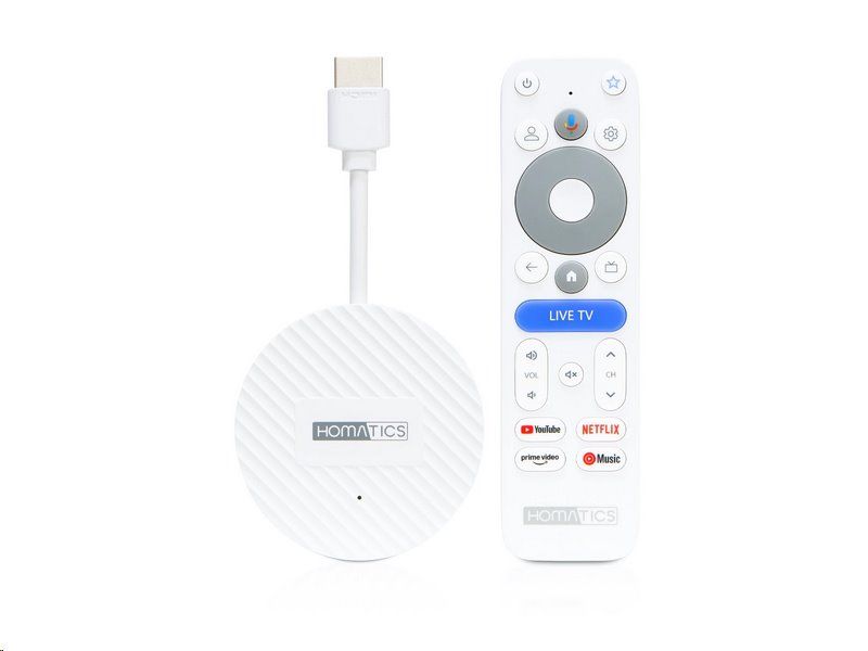 Homatics Dongle 4K V2 AI-SR Google TV - UHD multimediální přehrávač