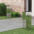 vidaXL Solárne LED svetlo na chodník 2 ks Teplá biela 18 x 18 x 50 cm