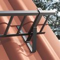 vidaXL Podpora strážcu snehu 6 ks Čierna 29,5 x 3 x 34,5 cm Oceľ